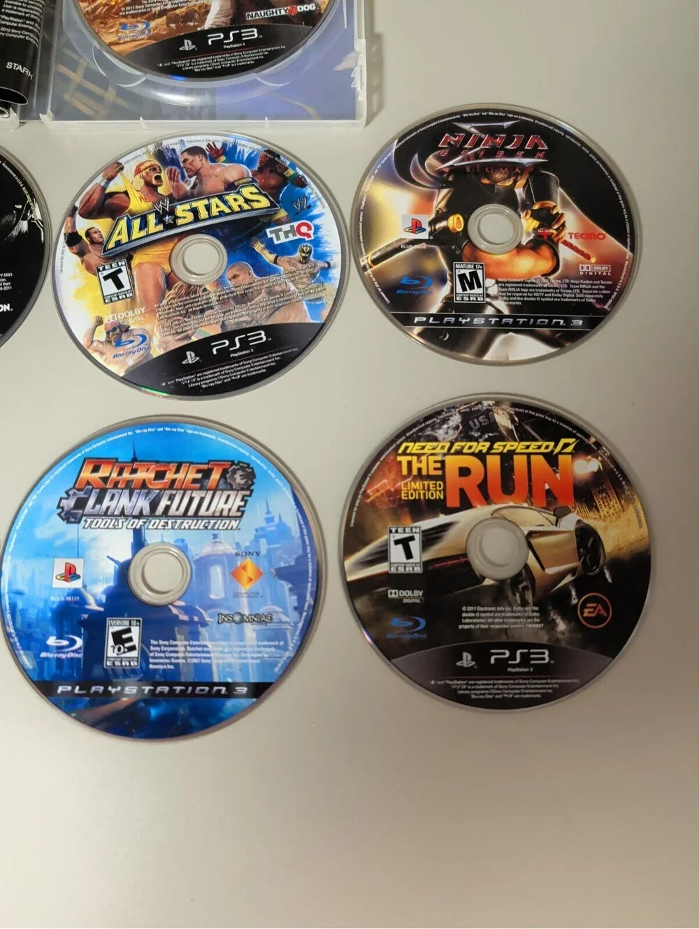 PlayStation 3 Game Disc Lot - Assorted Titles